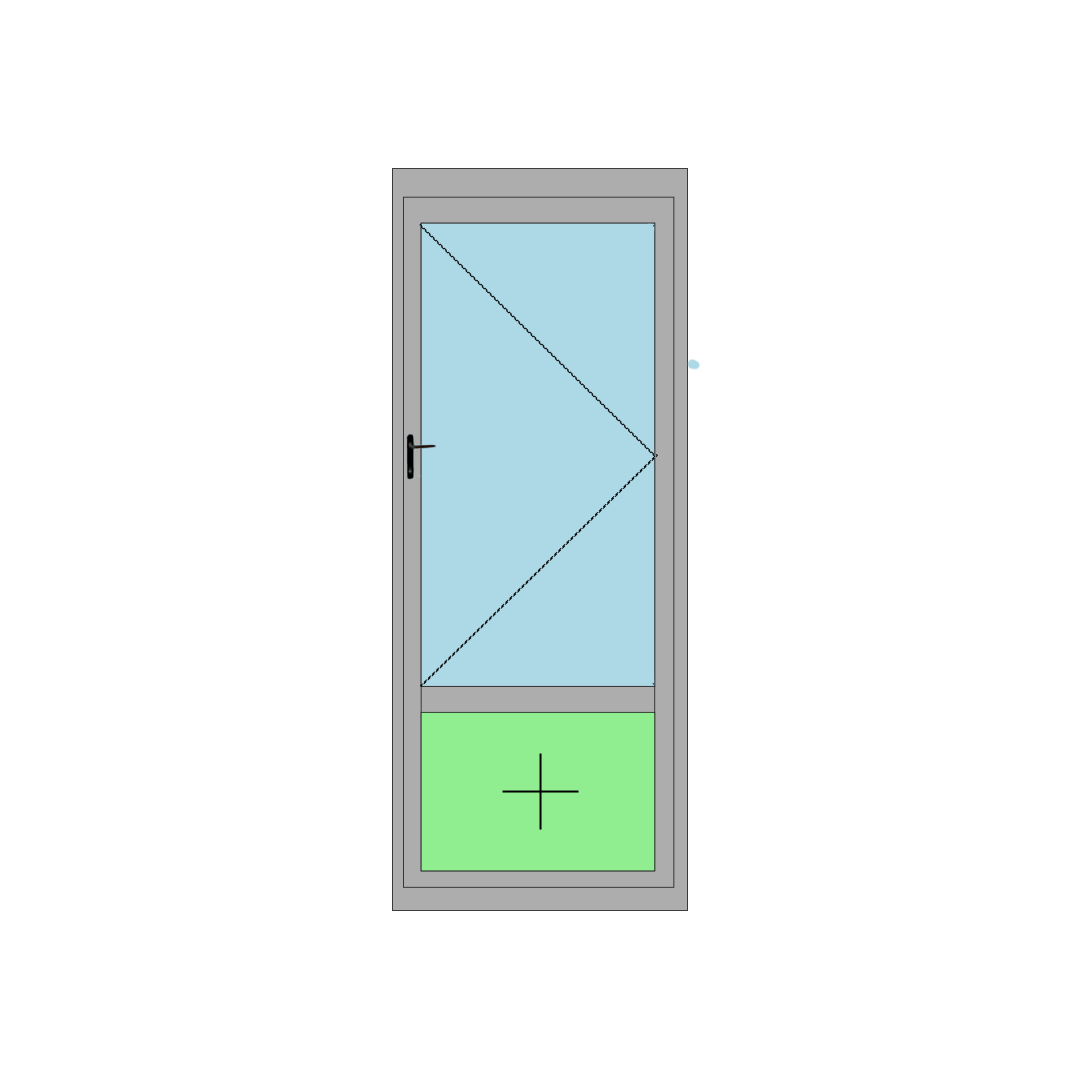 Casement Window With Bottom Fixed