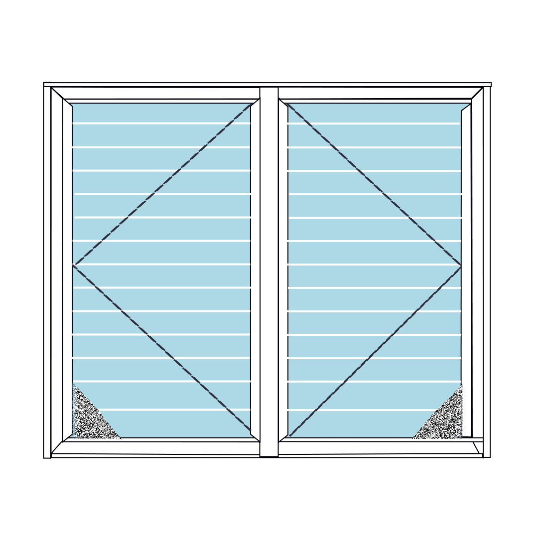 Casement UPVC Window with Grill and Mesh